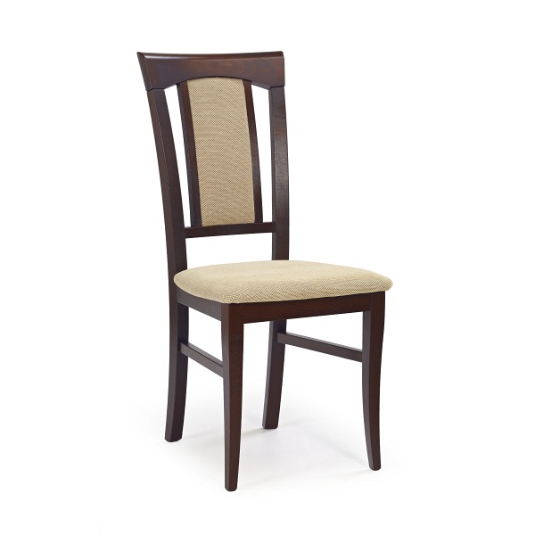 Krzesło KONRAD ciemny orzech / tap: Torent Beige - Halmar