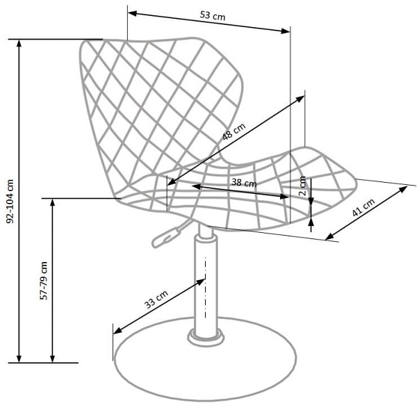 Fotel MATRIX 2 biało-czarny - Halmar