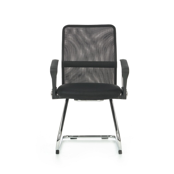 Fotel VIRE SKID pracowniczy czarny - Halmar