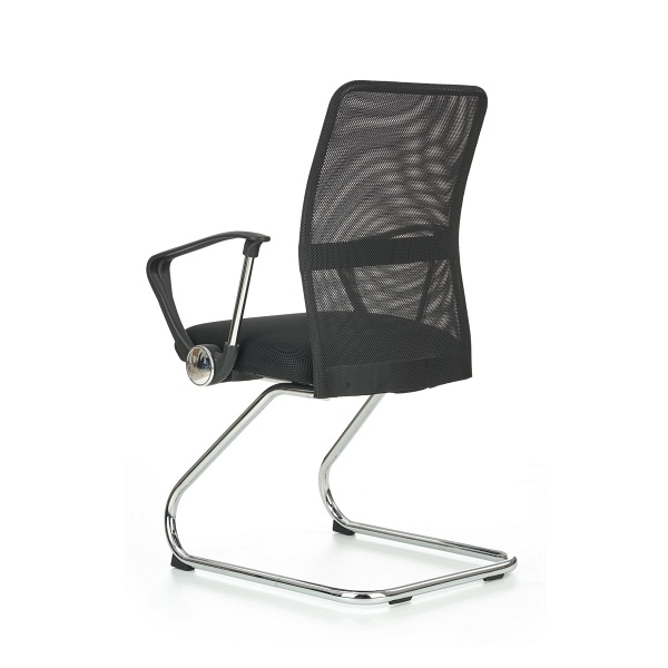 Fotel VIRE SKID pracowniczy czarny - Halmar