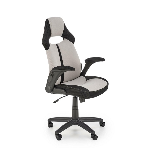 Fotel BLOOM gabinetowy popielaty / czarny - Halmar