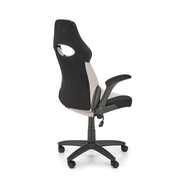 Fotel BLOOM gabinetowy popielaty / czarny - Halmar