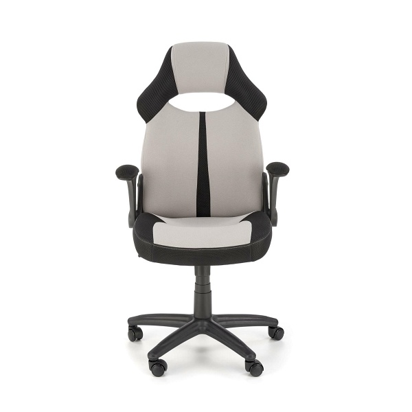 Fotel BLOOM gabinetowy popielaty / czarny - Halmar