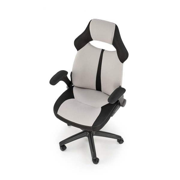 Fotel BLOOM gabinetowy popielaty / czarny - Halmar