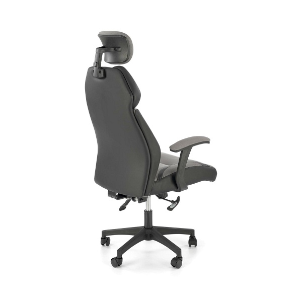 Fotel CHRONO gabinetowy popielato-czarny - Halmar
