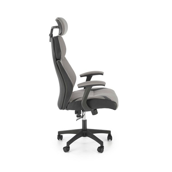 Fotel CHRONO gabinetowy popielato-czarny - Halmar