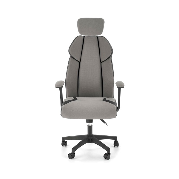 Fotel CHRONO gabinetowy popielato-czarny - Halmar