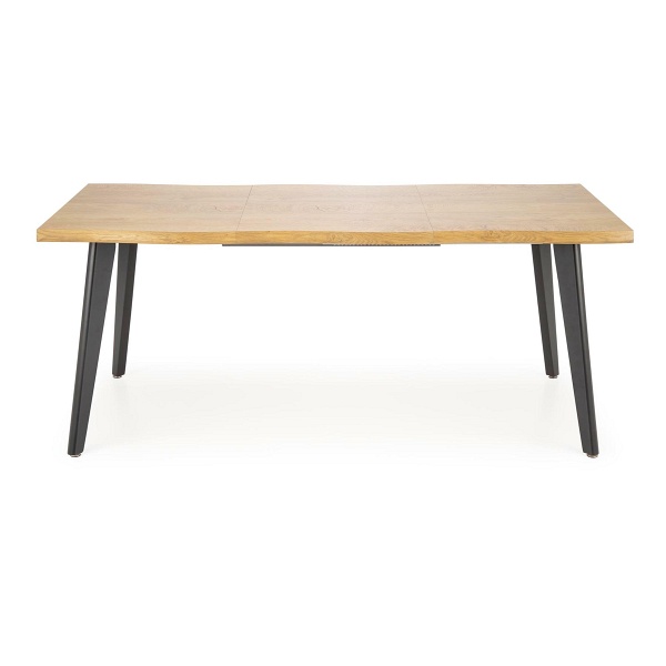 Stół DICKSON 2 rozkładany 150-210/90 cm, blat - naturalny, nogi - czarny - Halmar