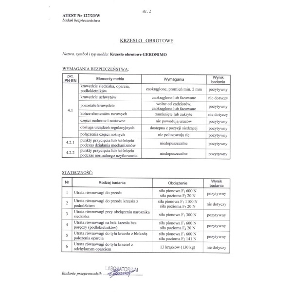 Fotel GERONIMO gabinetowy czarny - Halmar