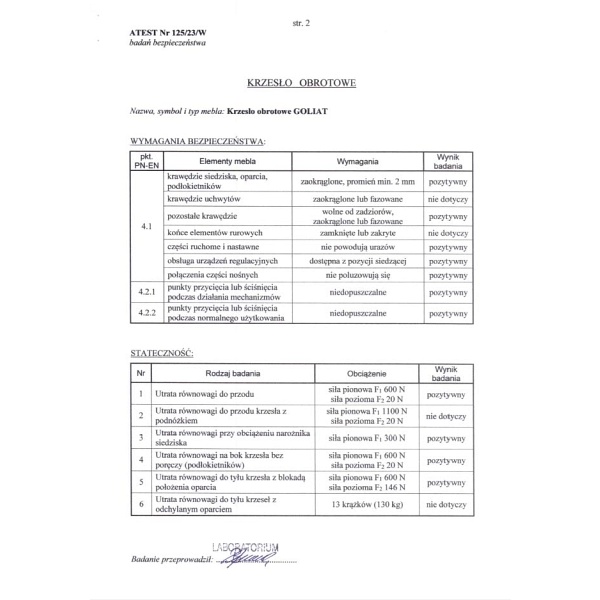 Fotel GOLIAT gabinetowy czarny - Halmar
