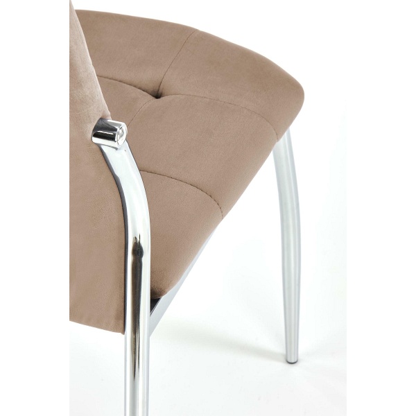 Krzesło K416 beżowy velvet - Halmar
