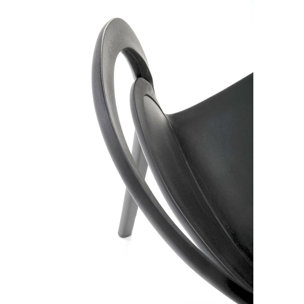 Krzesło K490 plastik czarny - Halmar
