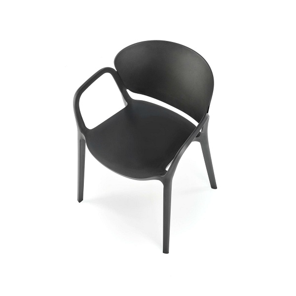 Krzesło K491 plastik czarny - Halmar