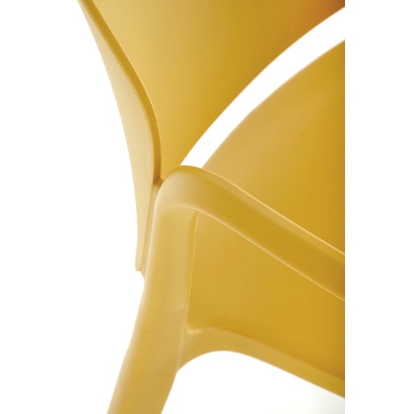 Krzesło K491 plastik musztardowy - Halmar
