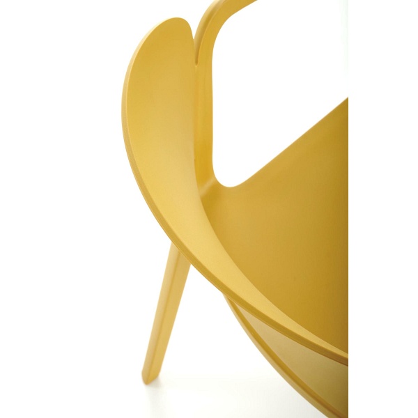 Krzesło K491 plastik musztardowy - Halmar