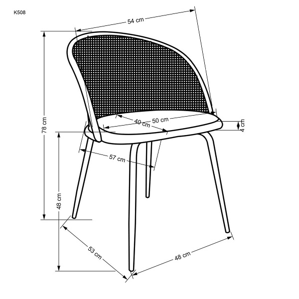 Krzesło K508 ciemny zielony - Halmar