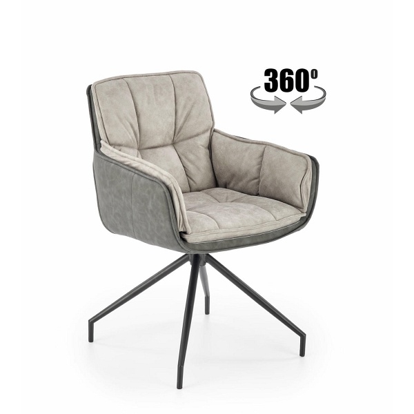 Krzesło K523 popielaty / ciemny popiel - Halmar
