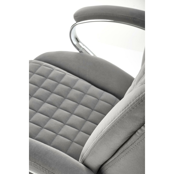 Fotel KING 2 gabinetowy, tkanina popielaty - Halmar