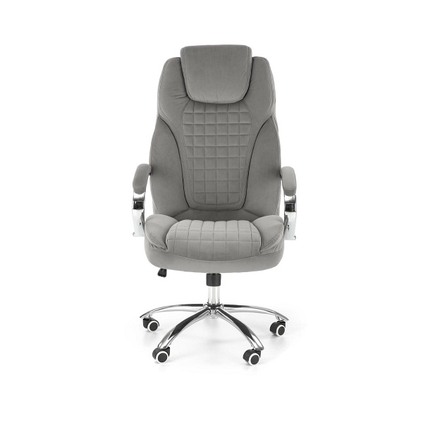 Fotel KING 2 gabinetowy, tkanina popielaty - Halmar