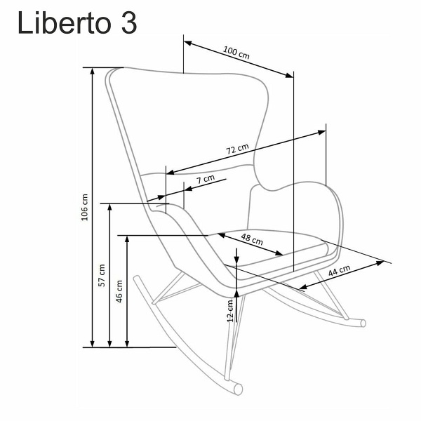 Fotel LIBERTO 3 wypoczynkowy biały - Halmar
