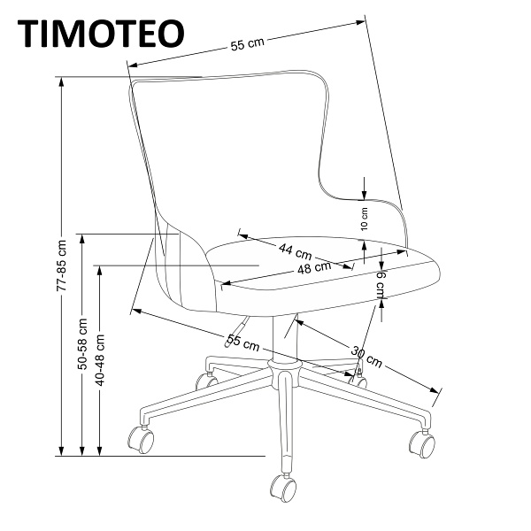 Fotel TIMOTEO gabinetowy ciemny zielony - Halmar