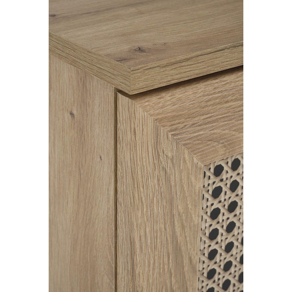 Komoda BORNEO KM-2 dąb artisan/czarny - Halmar