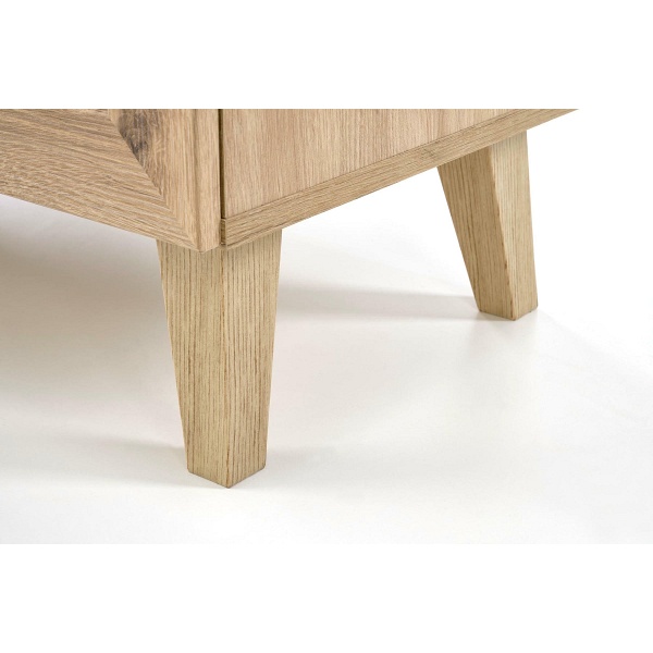 Komoda BORNEO KM-2 dąb artisan/czarny - Halmar