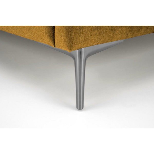 Łóżko MODULO korpus 160 - musztardowy tap. Monolith 48 - Halmar