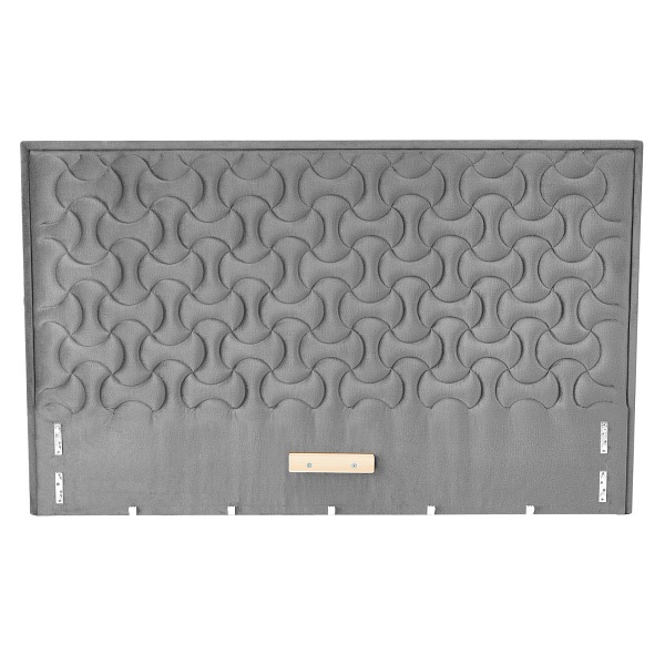 Łóżko MODULO W2 160 - wezgłowie popiel tap. Monolith 85 - Halmar