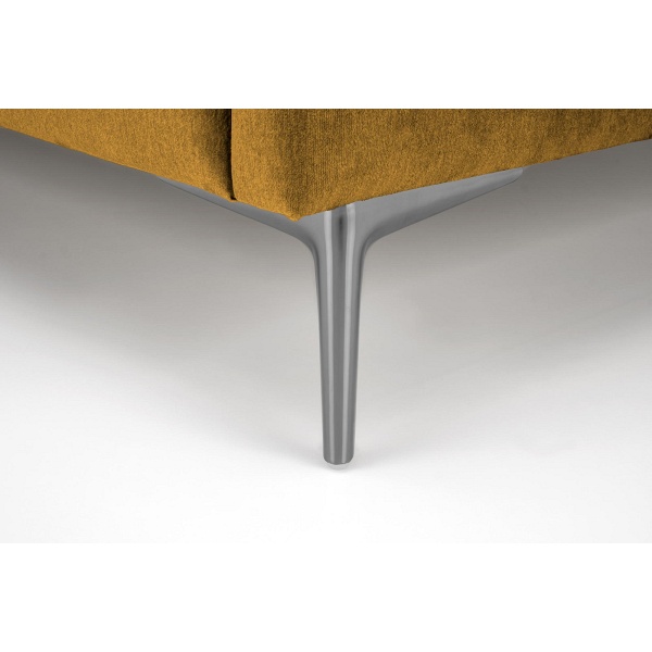 Łóżko MODULO W3 160 - wezgłowie musztardowy tap. Monolith 48 - Halmar