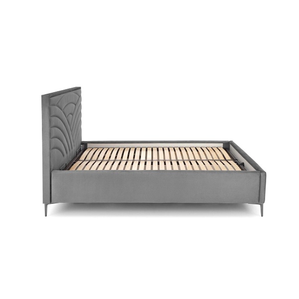 Łóżko MODULO W3 160 - wezgłowie popiel tap. Monolith 85 - Halmar