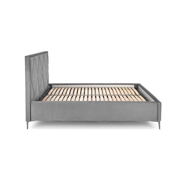Łóżko MODULO W4 160 - wezgłowie popiel tap. Monolith 85 - Halmar