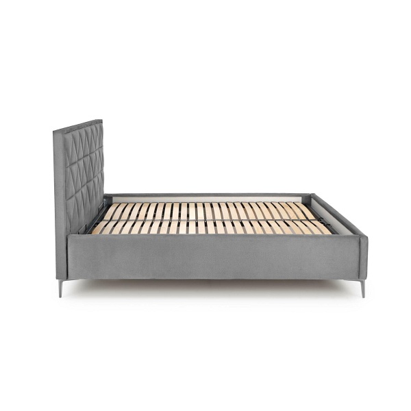 Łóżko MODULO W5 160 - wezgłowie popiel tap. Monolith 85 - Halmar