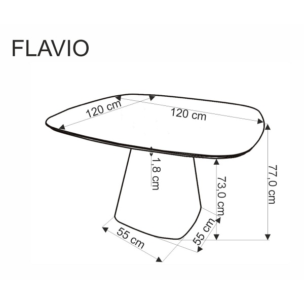 Stół FLAVIO biały - Halmar
