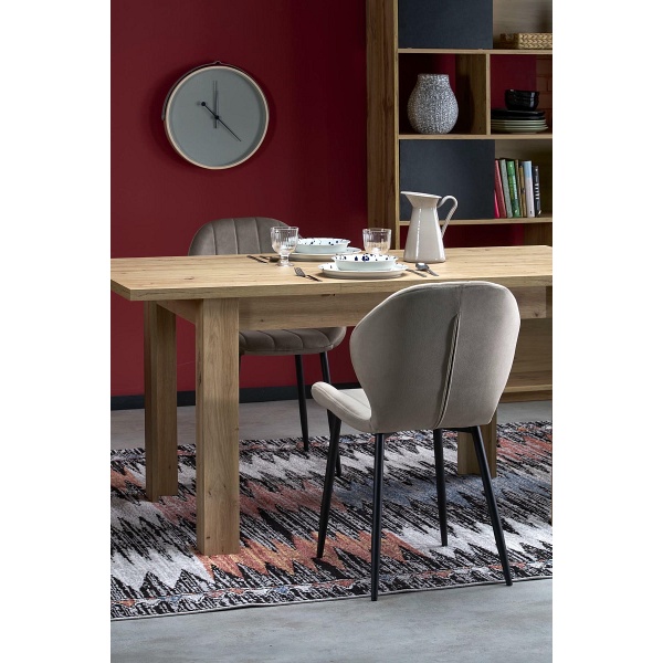 Stół BAGIO rozkładany 120-160/80 cm dąb artisan/dąb artisan - Halmar