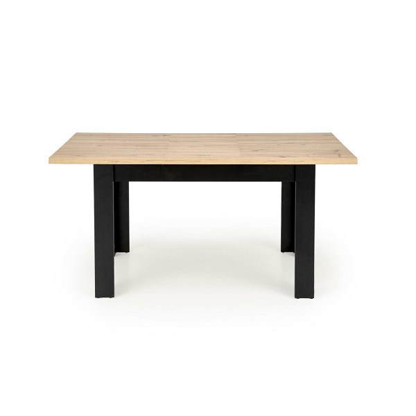 Stół BAGIO rozkładany 120-160/80 cm dąb artisan/czarny - Halmar