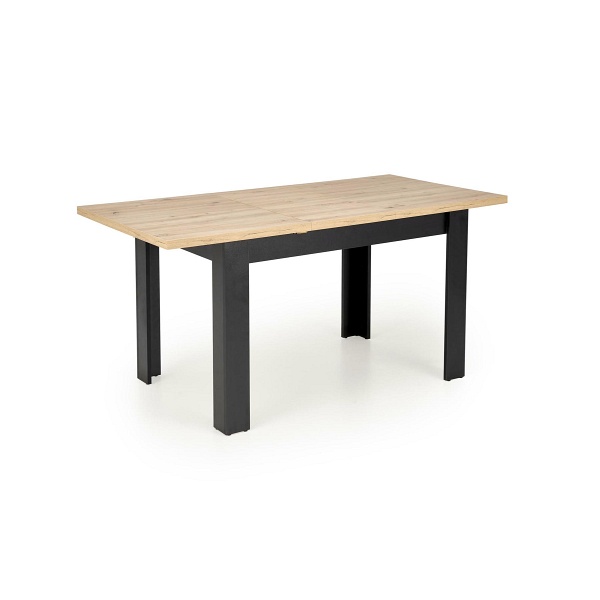 Stół BAGIO rozkładany 120-160/80 cm dąb artisan/czarny - Halmar
