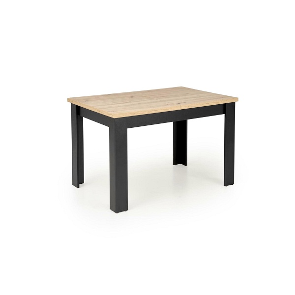 Stół BAGIO rozkładany 120-160/80 cm dąb artisan/czarny - Halmar