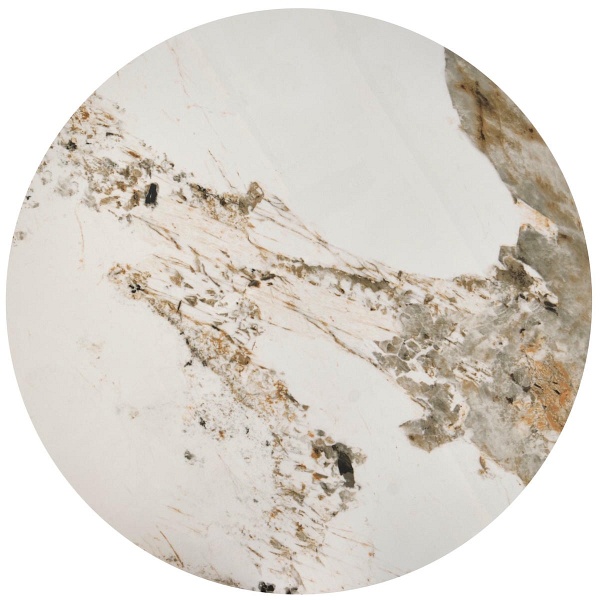 Ława VENUS 2 , biały marmur / złoty - Halmar