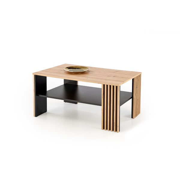 Ława FEMINA dąb artisan/czarny - Halmar