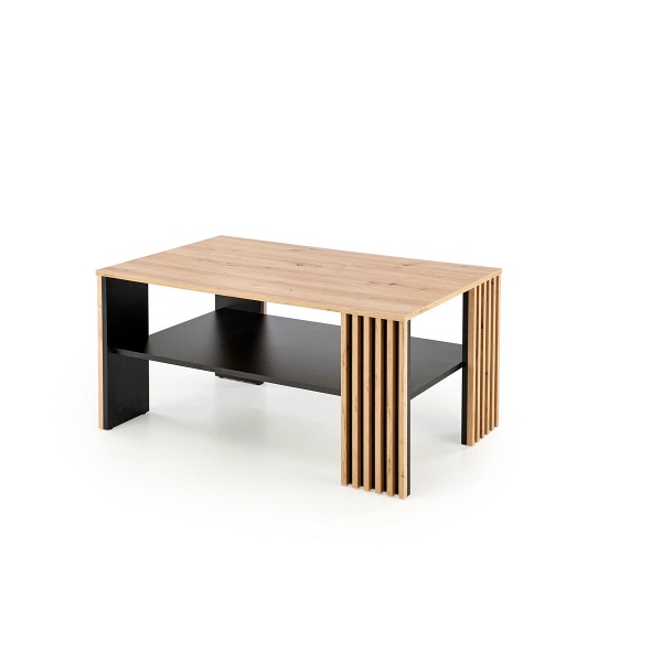Ława FEMINA dąb artisan/czarny - Halmar