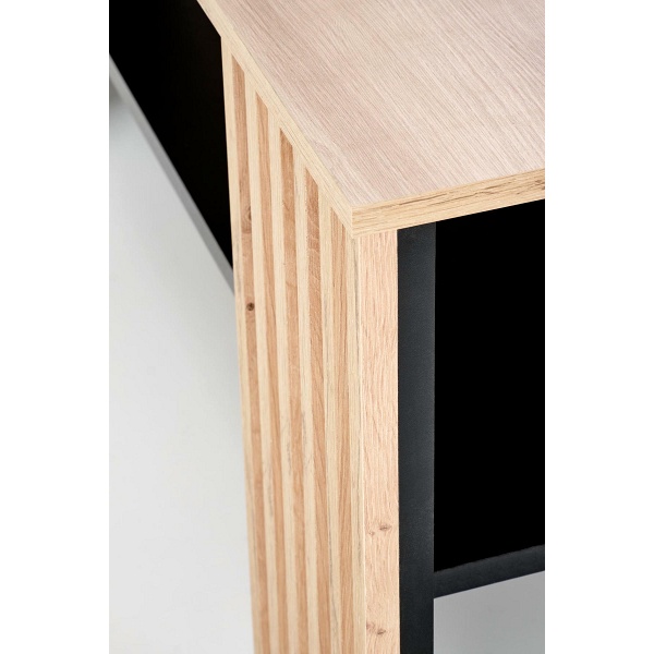 Ława FEMINA dąb artisan/czarny - Halmar