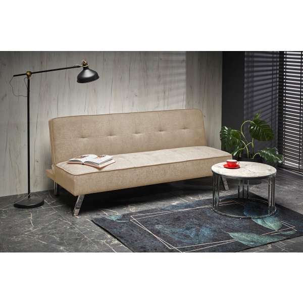 Sofa CARLITO rozkładana beżowy - Halmar