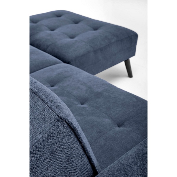 Sofa CORNELIUS rozkładana z funkcją narożnika niebieska - Halmar