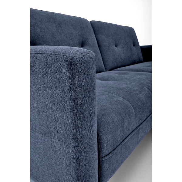 Sofa CORNELIUS rozkładana z funkcją narożnika niebieska - Halmar
