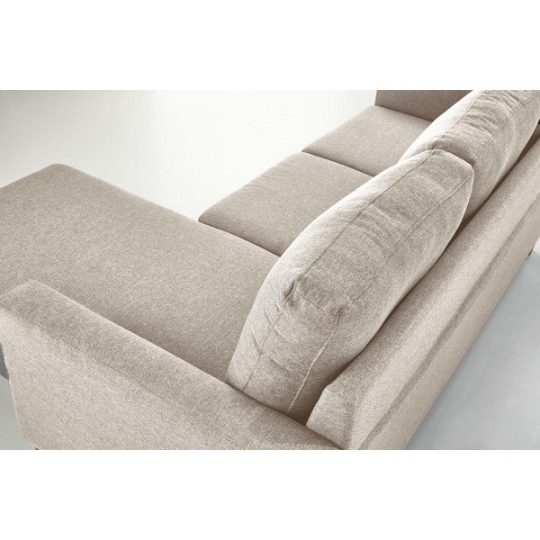 Sofa GERSON z podnóżkiem beżowy - Halmar