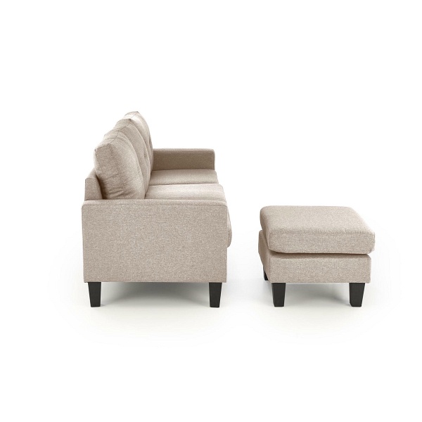 Sofa GERSON z podnóżkiem beżowy - Halmar