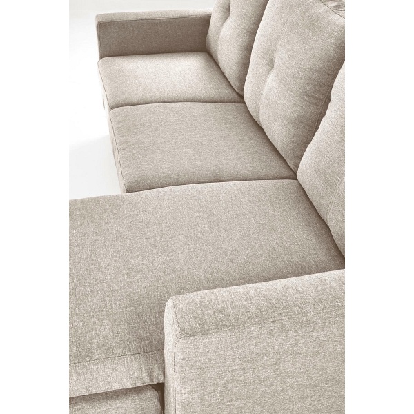 Sofa GERSON z podnóżkiem beżowy - Halmar