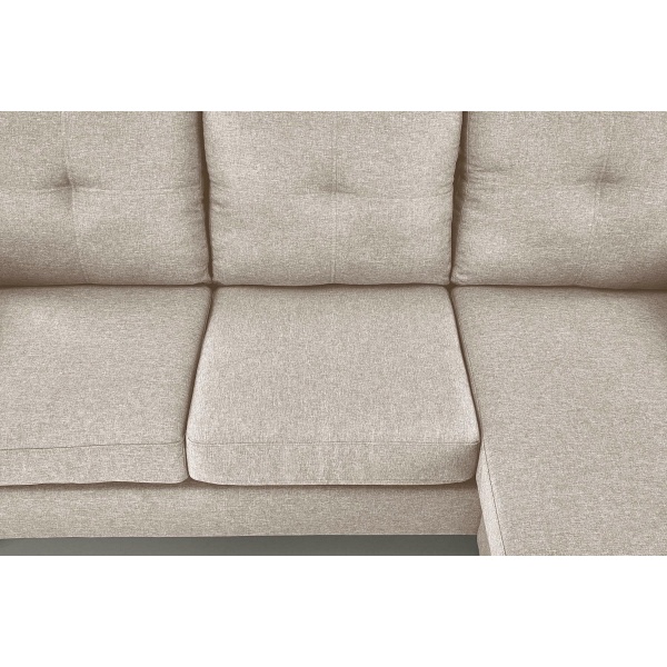 Sofa GERSON z podnóżkiem beżowy - Halmar