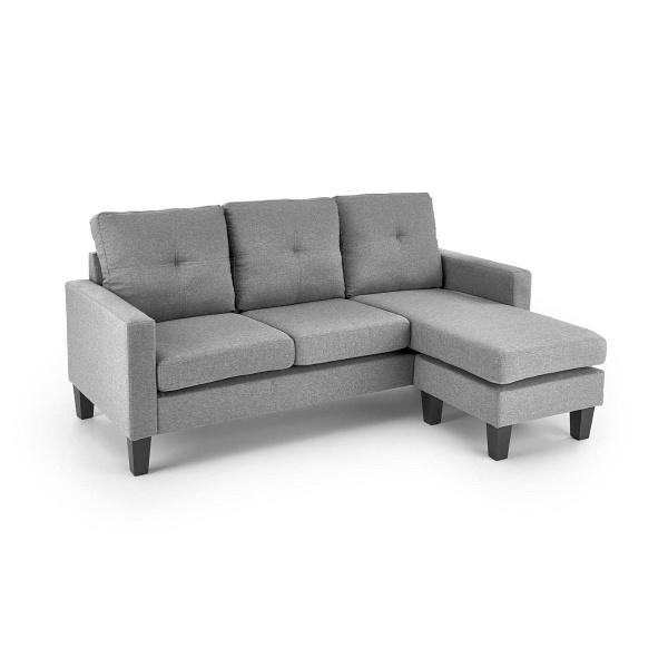Sofa GERSON z podnóżkiem popielaty - Halmar